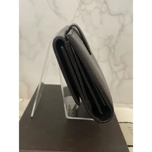 GUCCI Full Inclusion Brown Interlocking GG Studded Leather Long Wallet EUC - Picture 14 of 14